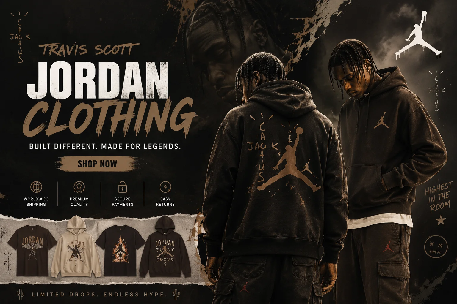 Travis Scott Jordan Clothing